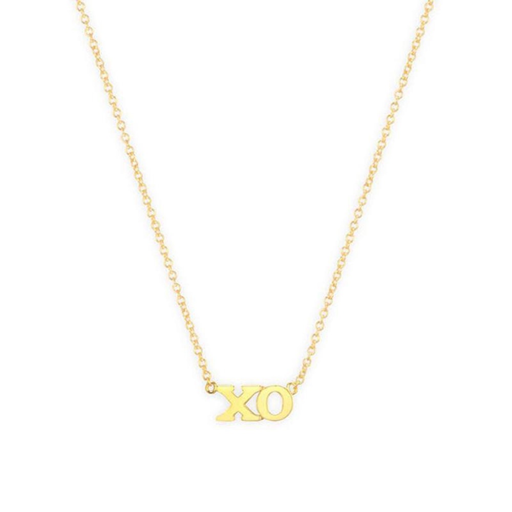 14KT gold-filled XO necklace